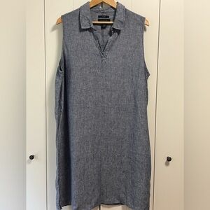 Tahari 100% Linen Dress 👗 PTP 26”